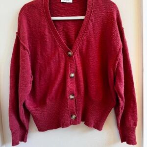 Dress forum size small cinnamon cardigan with a relaxed fit